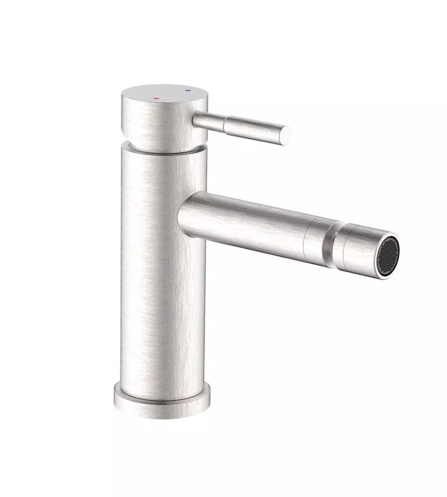 MISCELATORE "ANTEA" IN ACCIAIO SPAZZOLATO PER BIDET